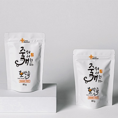 [마이펫닥터] 죽쒀서 개줬다(호박죽) 강아지 간식 수제 보양식 애견, 1BOX (80g, 12ea)