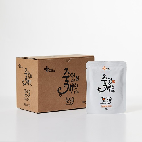 [마이펫닥터] 죽쒀서 개줬다(호박죽) 강아지 간식 수제 보양식 애견, 2BOX (80g, 24ea)